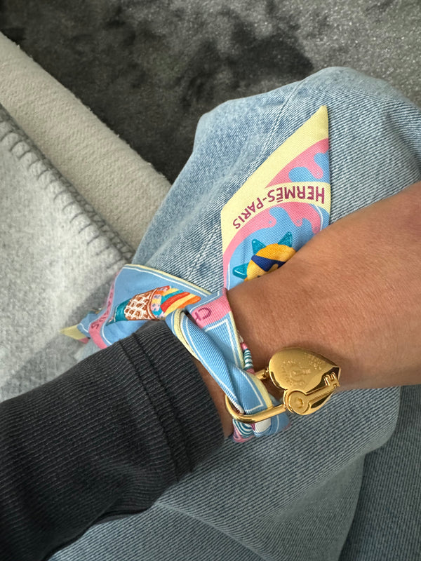 Hermès Annee De La Fantaisie Heart Cadenas Lock Necklace