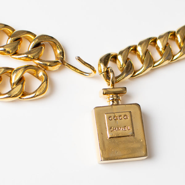 Chanel Perfume Bottle Layered Chain Belt
