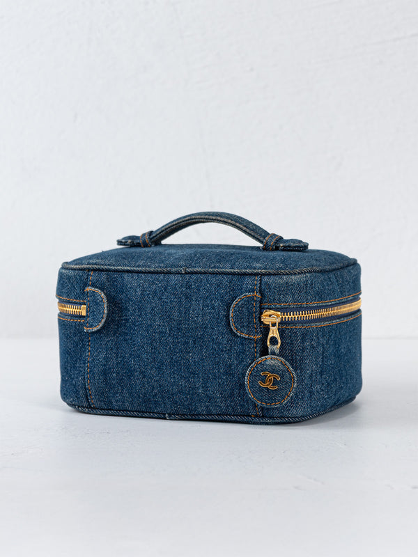 Chanel Denim Timeless Vanity Case