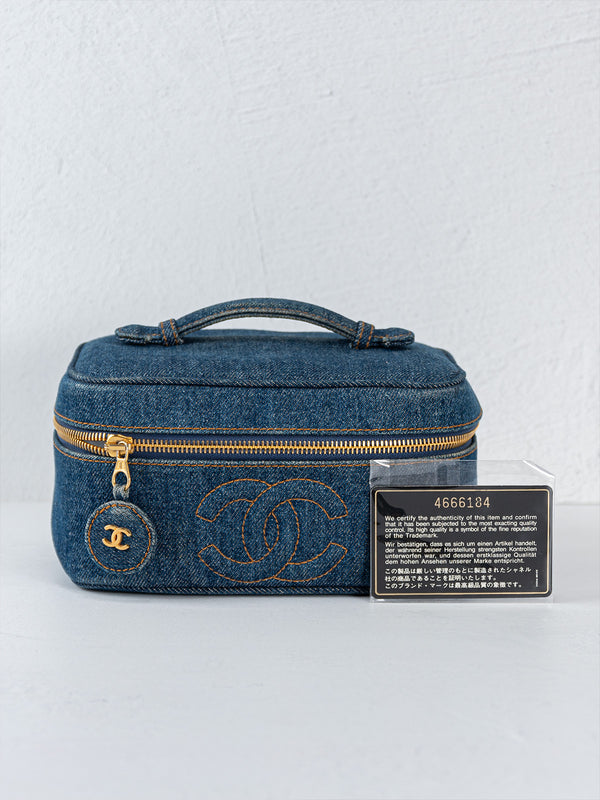 Chanel Denim Timeless Vanity Case