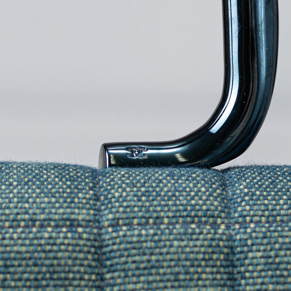 Chanel Denim Quilted Chocolate Bar Mademoiselle Top Handle Bag