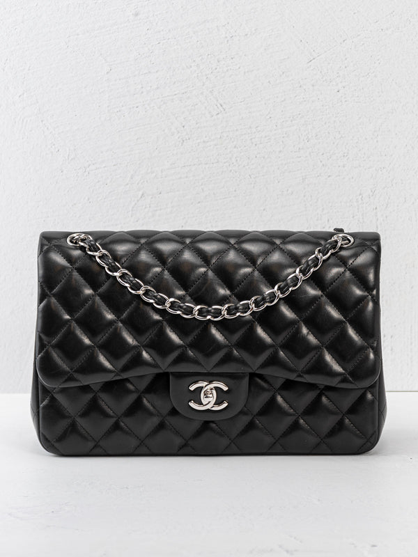 Chanel Jumbo Quilted Lambskin Double Flap Bag