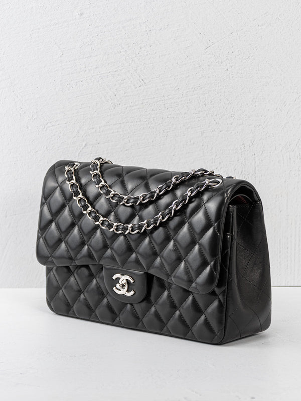 Chanel Jumbo Quilted Lambskin Double Flap Bag