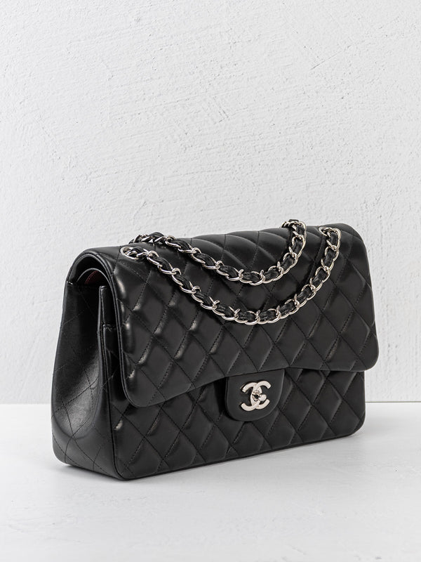Chanel Jumbo Quilted Lambskin Double Flap Bag