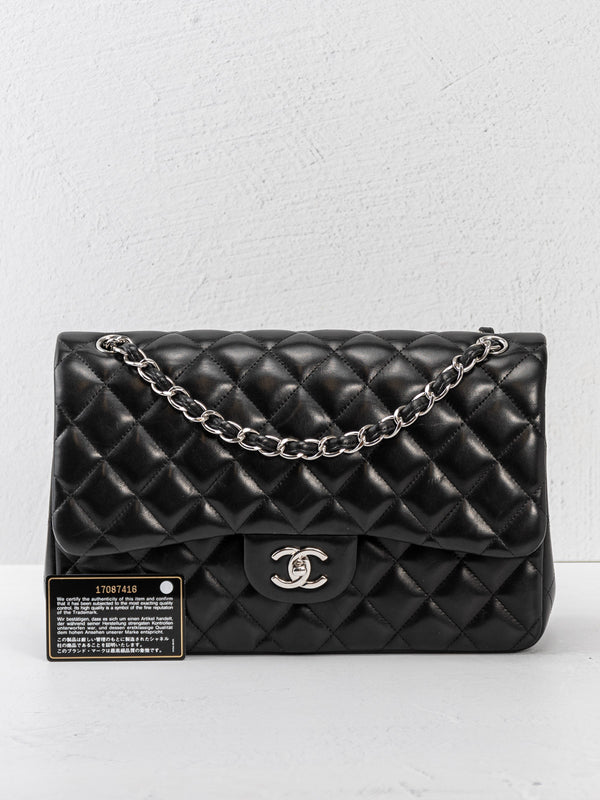 Chanel Jumbo Quilted Lambskin Double Flap Bag