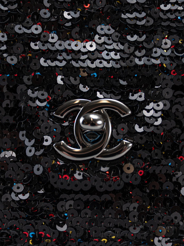 Chanel Sequin Single Flap Bag