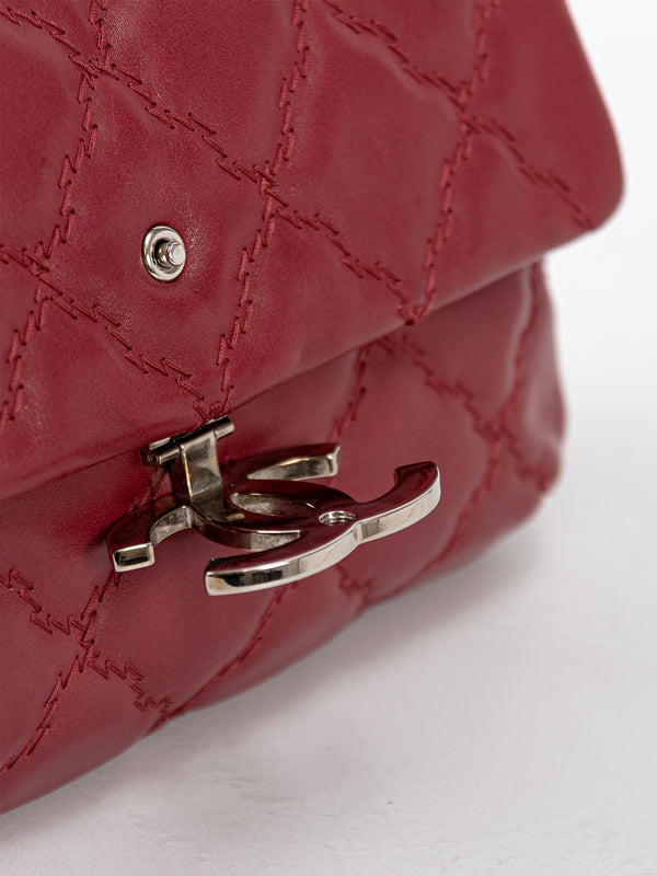 Chanel Double Stitch Hamptons Flap Bag