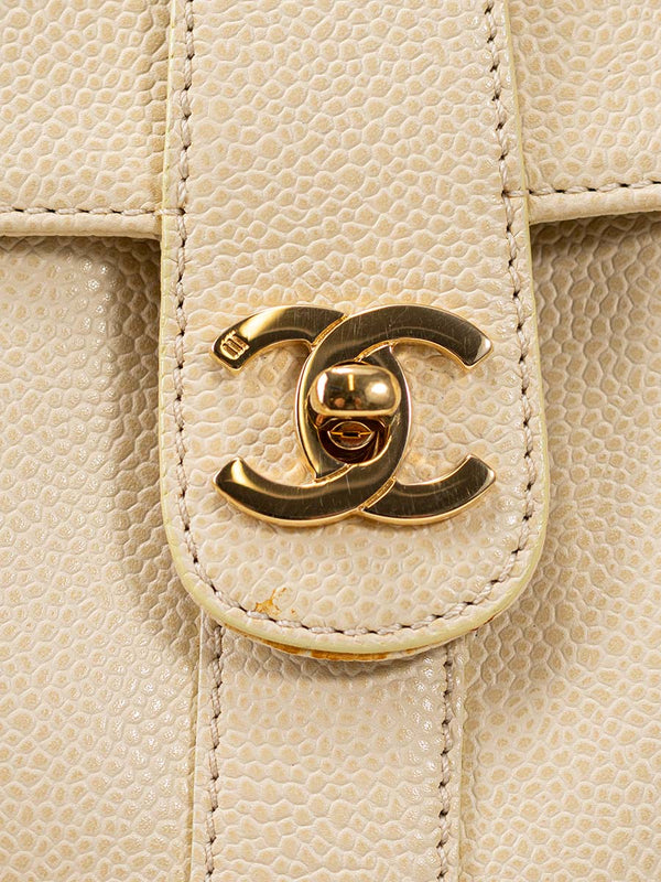 Chanel Caviar Turn-Lock Tote