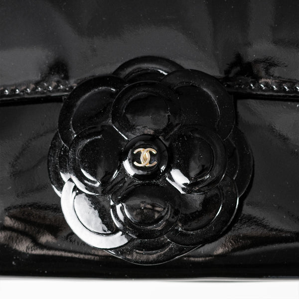 Chanel Mini Patent Camillia Bag