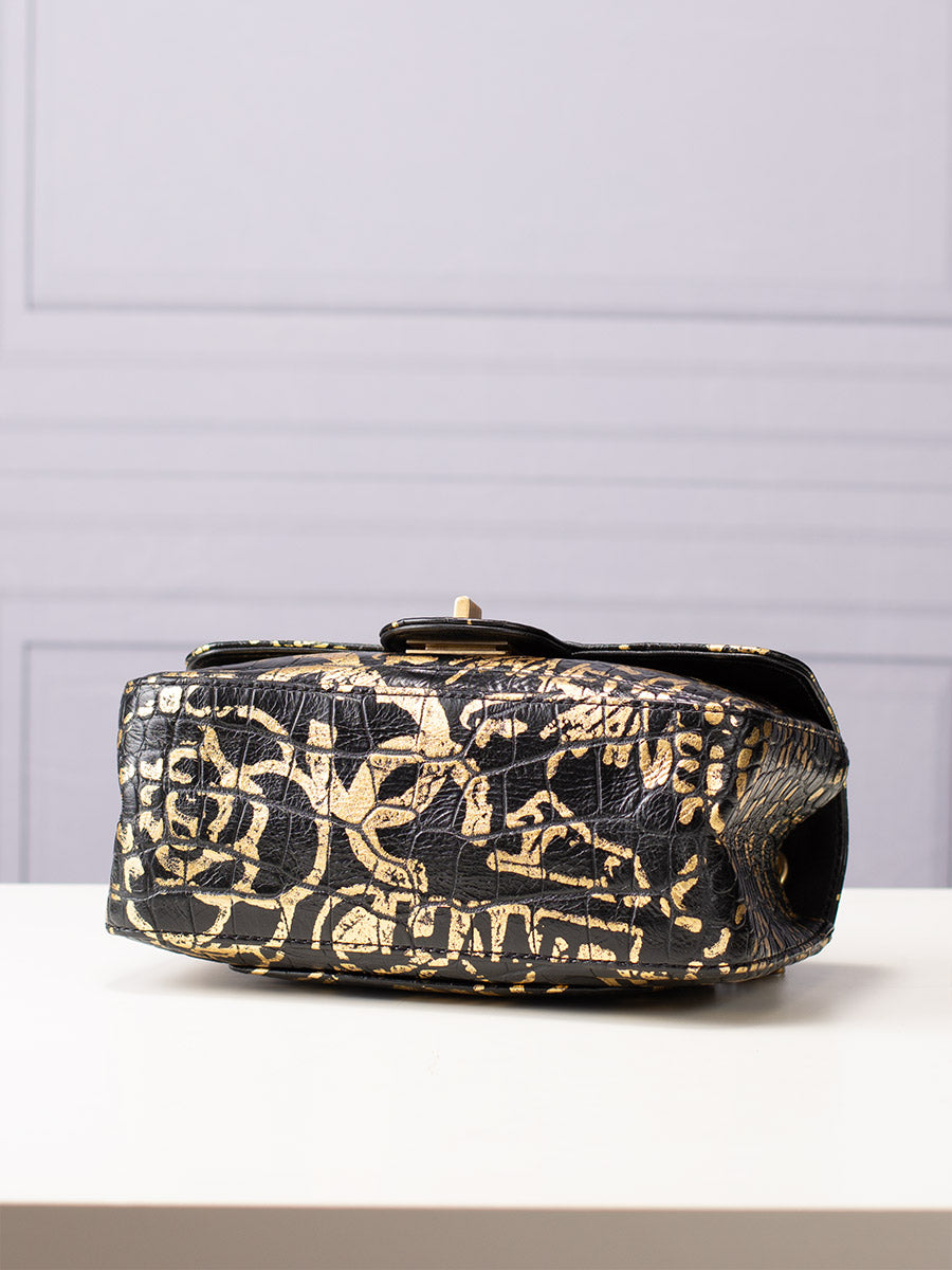 Chanel Mini Reissue 2.55 Graffiti Croc Embossed Flap Bag