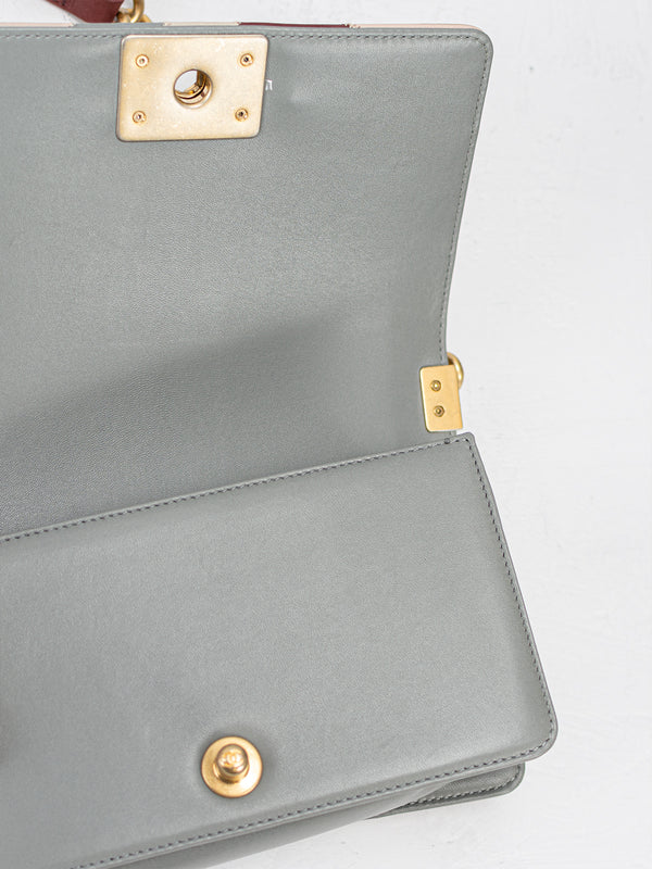 Chanel Small Patchwork Camellia Boy Flap