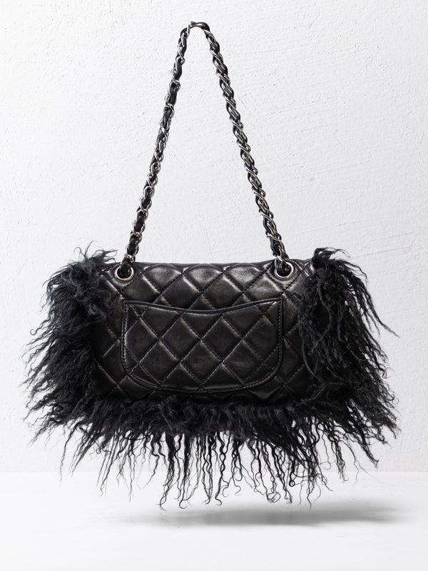 Chanel Tibet Fur Flap Bag