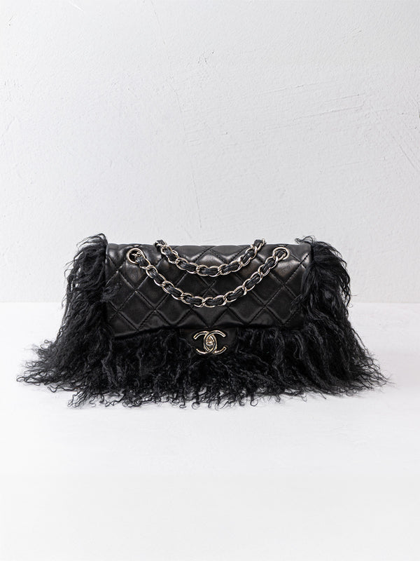 Chanel Tibet Fur Flap Bag