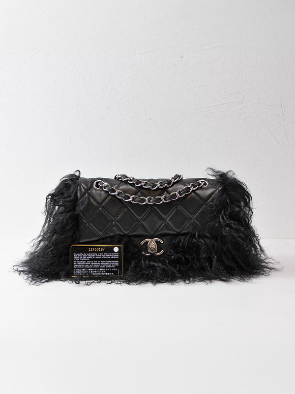 Chanel Tibet Fur Flap Bag