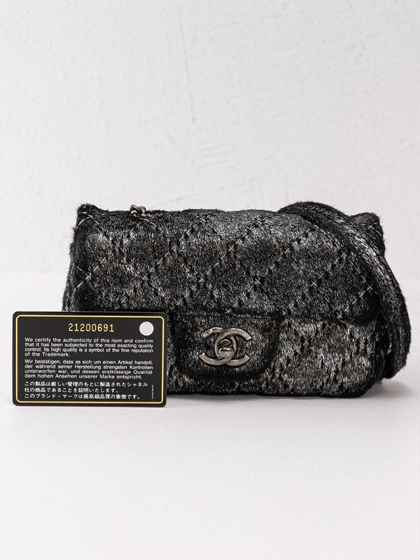 Chanel Pony Hair Extra Mini Flap Bag