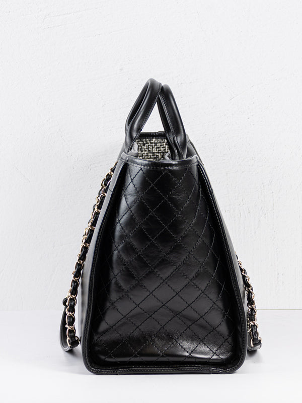 Chanel Large Leather Deauville Tote