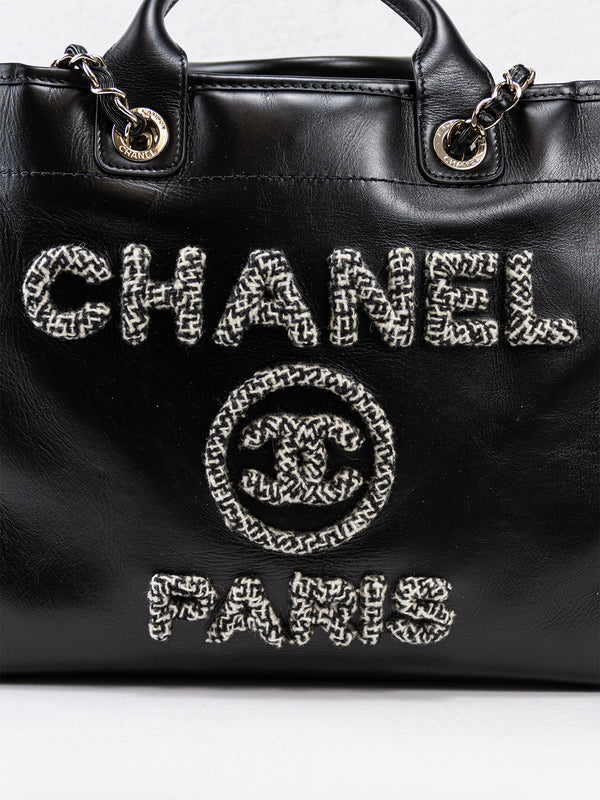 Chanel Large Leather Deauville Tote