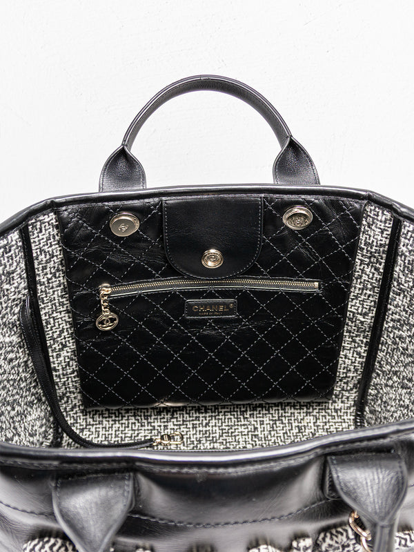 Chanel Large Leather Deauville Tote