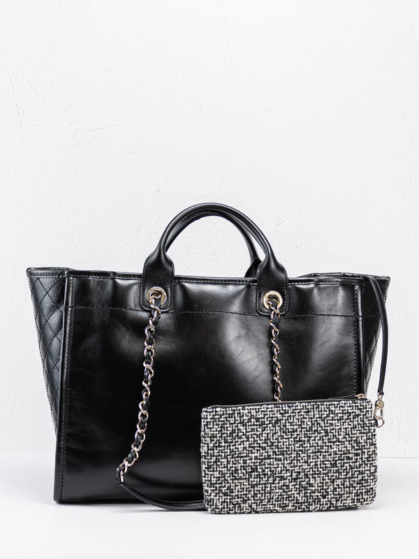 Chanel Large Leather Deauville Tote