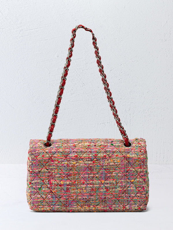 Chanel Medium Tweed Double Flap Bag