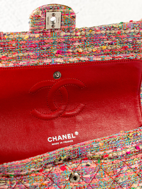 Chanel Medium Tweed Double Flap Bag