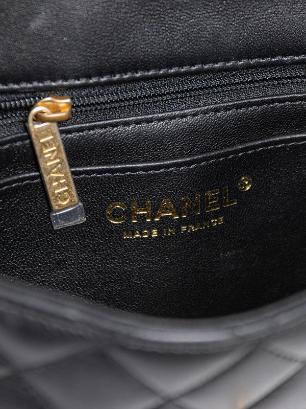 Chanel River Of Pearls Quilted Leather Mini Flap Bag