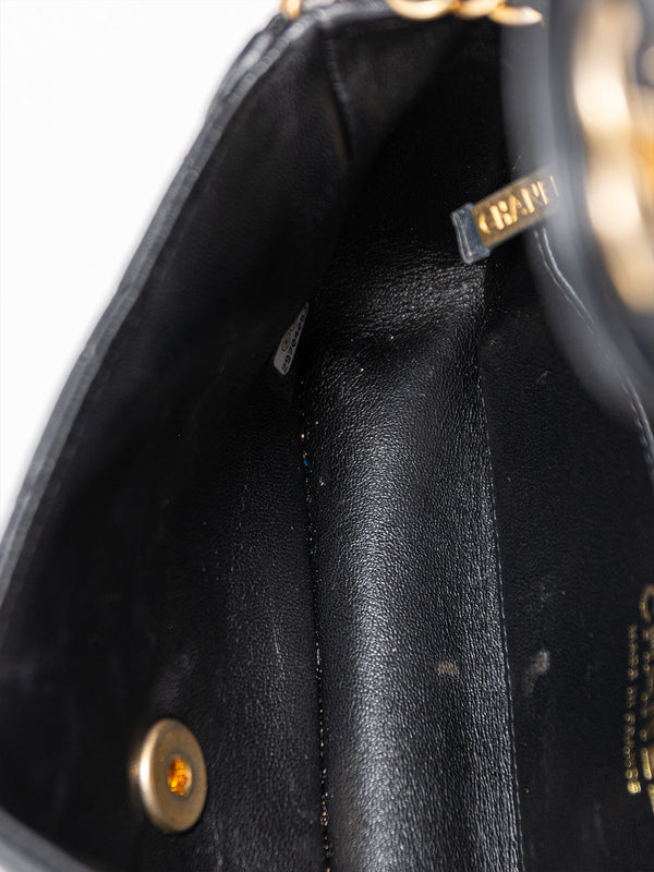 Chanel River Of Pearls Quilted Leather Mini Flap Bag