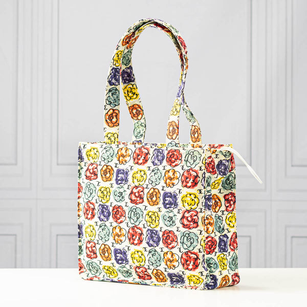 Chanel Camellia Print Mini Tote