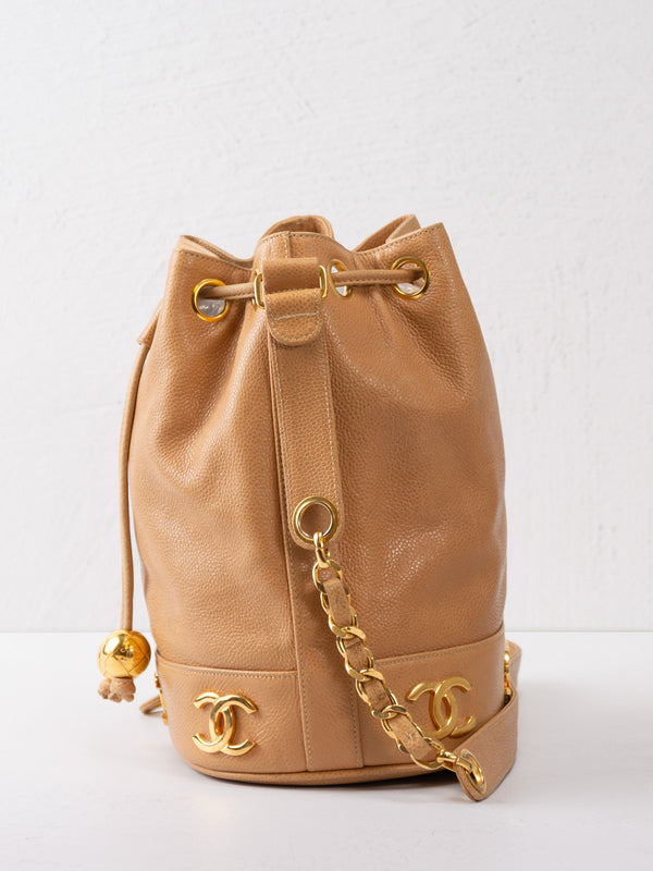 Chanel Caviar CC Bucket Bag