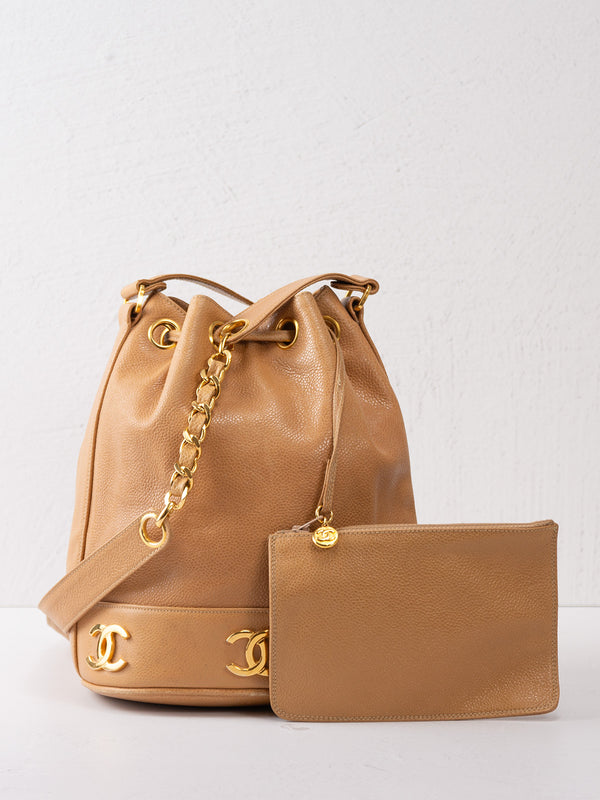 Chanel Caviar CC Bucket Bag