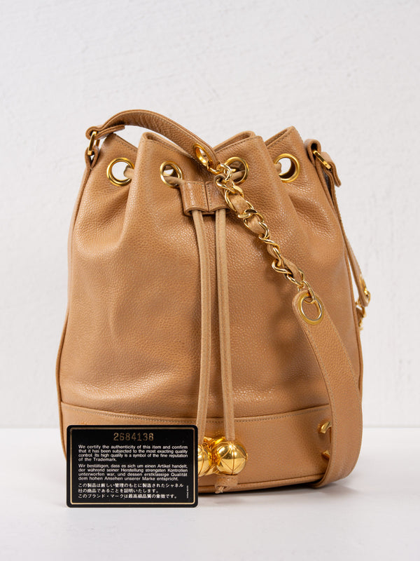 Chanel Caviar CC Bucket Bag