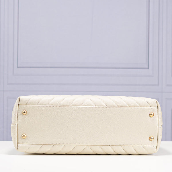 Chanel Large Chevron Coco Handle Bag