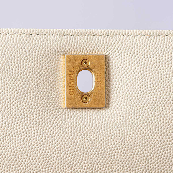 Chanel Large Chevron Coco Handle Bag