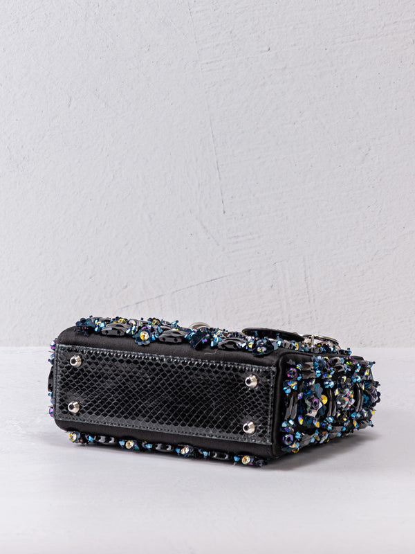 Christian Dior Embellished Python Mini Lady Dior