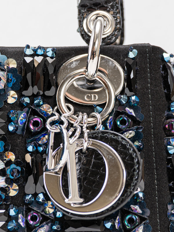 Christian Dior Embellished Python Mini Lady Dior