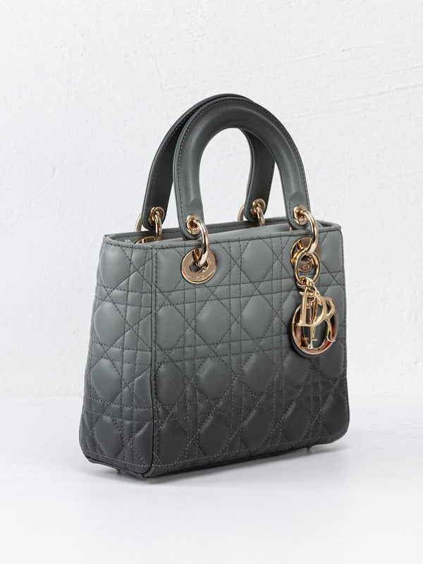 Christian Dior Small My ABCDior Lady Dior Anthracite Gray