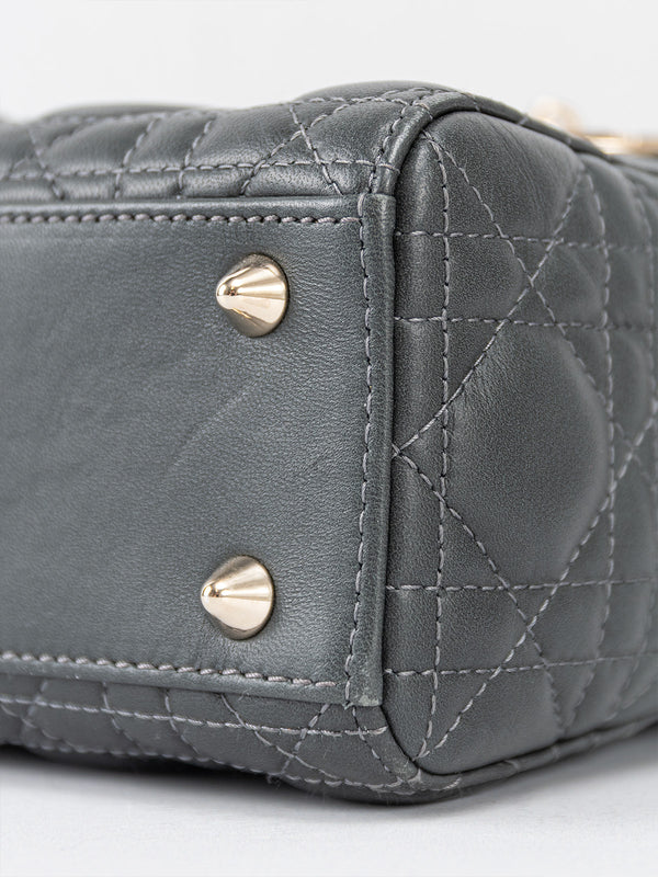 Christian Dior Small My ABCDior Lady Dior Anthracite Gray