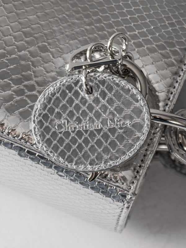 Christian Dior Metallic Python Mini Lady Dior