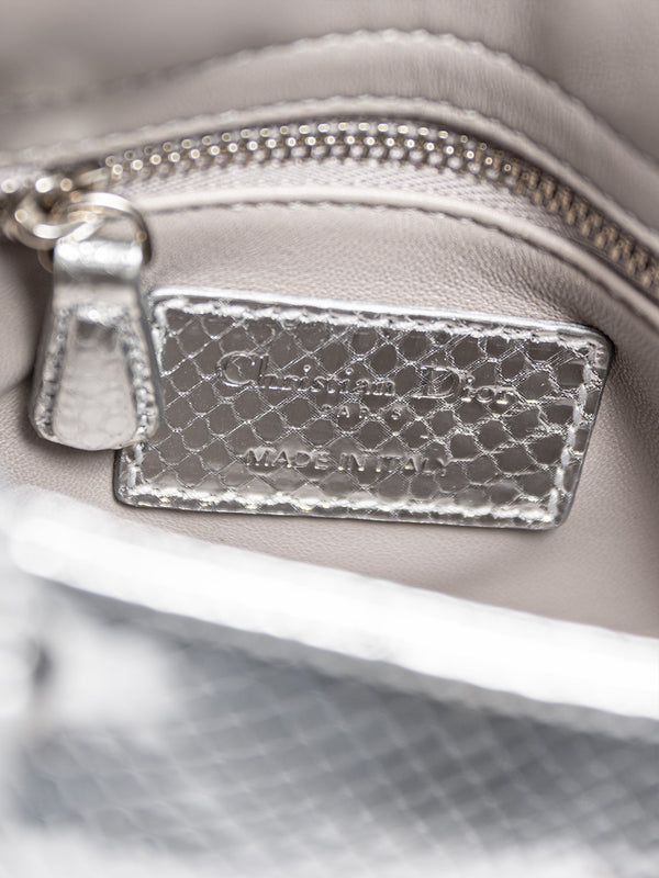 Christian Dior Metallic Python Mini Lady Dior