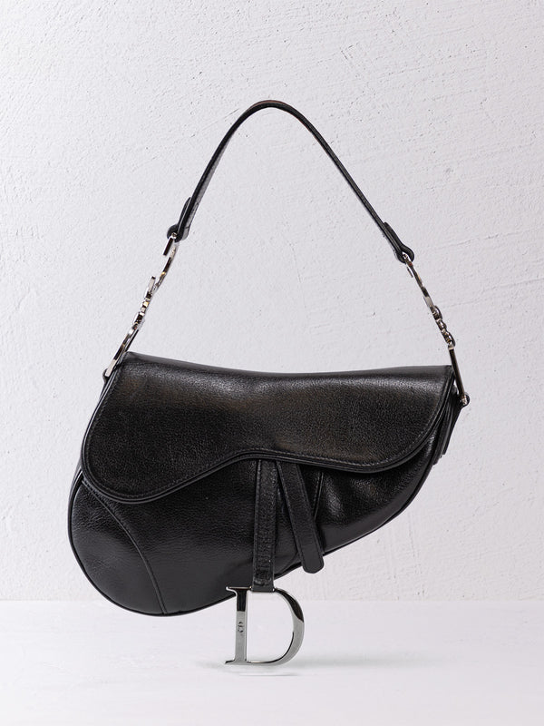 Christian Dior Leather Saddle Bag