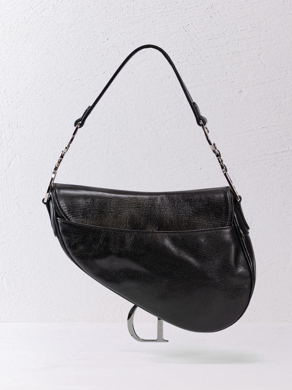 Christian Dior Leather Saddle Bag