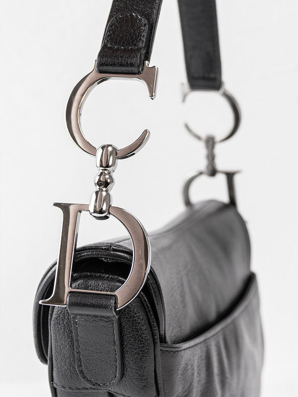 Christian Dior Leather Saddle Bag