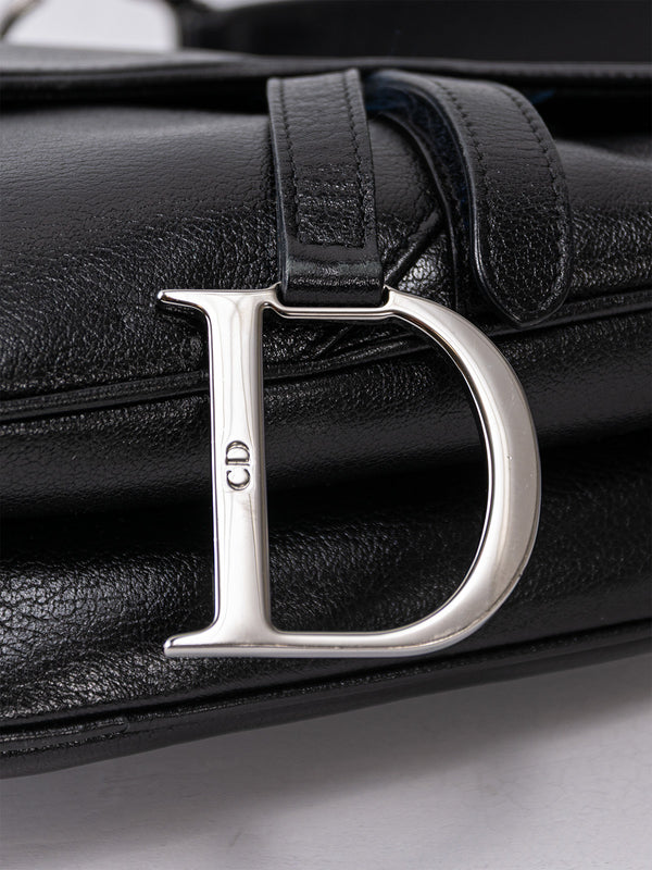 Christian Dior Leather Saddle Bag