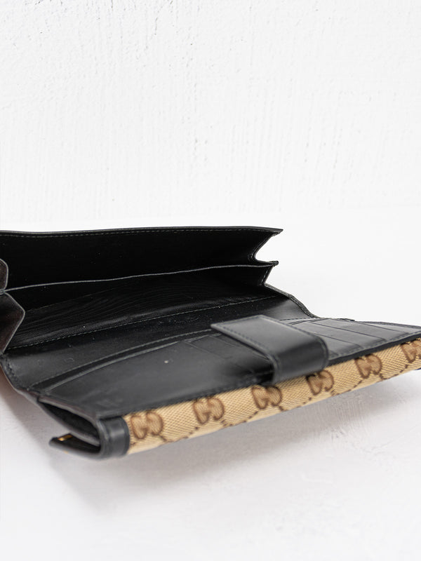 Gucci Monogram Studded Patti Continental Wallet