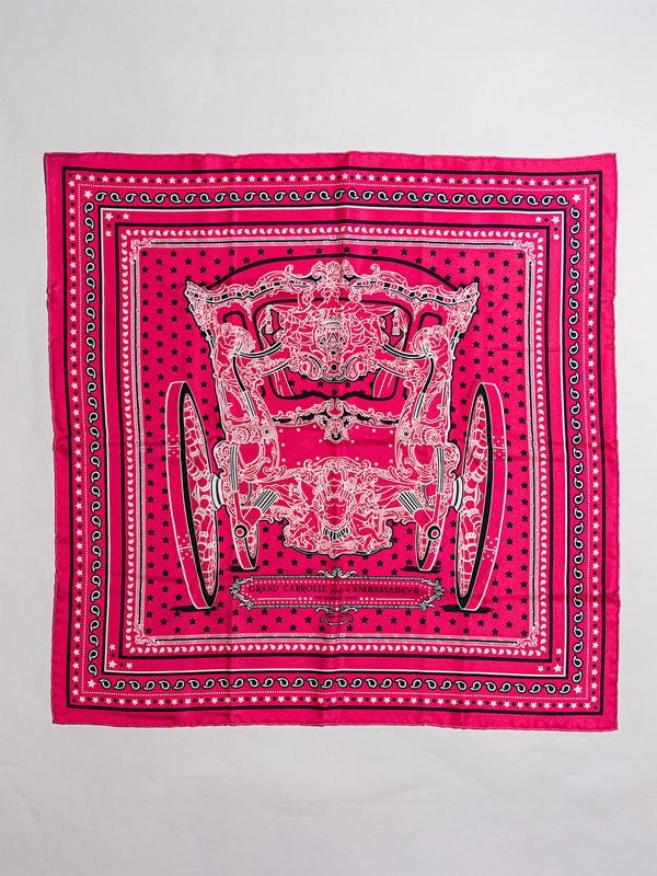 Hermès “Grand Carrosse” Bandana Scarf 55