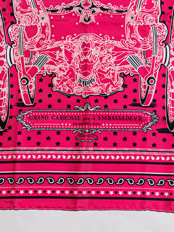 Hermès “Grand Carrosse” Bandana Scarf 55