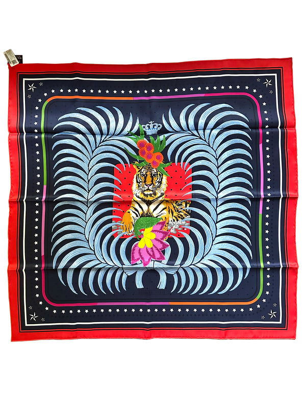 Hermes “Tigre Royal Fleuri” Scarf 70