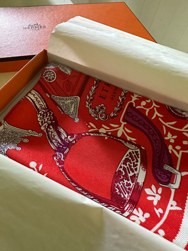 Hermès "Etriers Remix" Scarf 45