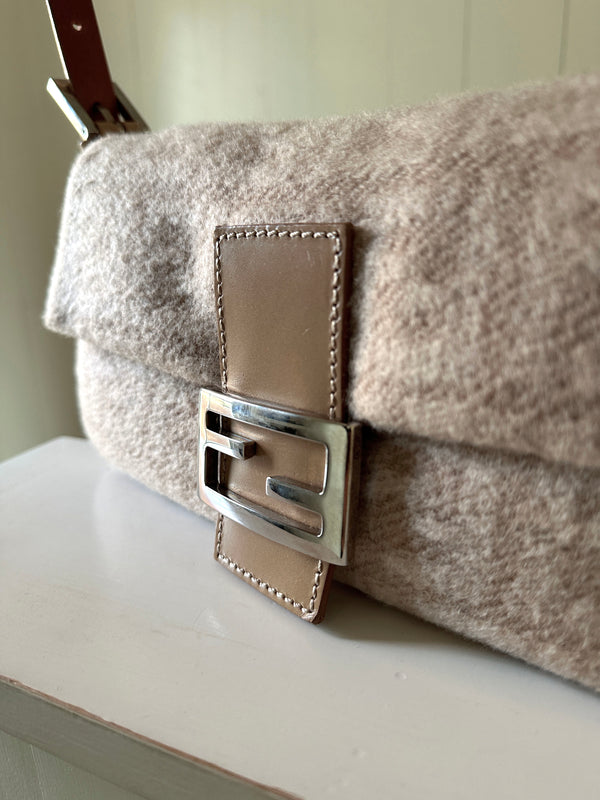 Fendi Wool Zucca Baguette