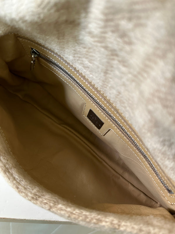 Fendi Wool Zucca Baguette